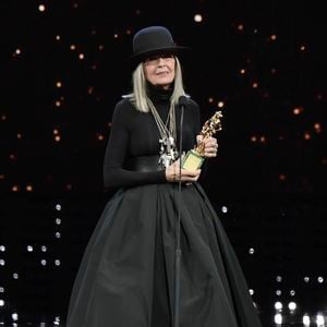 Diane Keaton reçoit un award pour l'ensemble de sa carrière à la 62ème cérémonie des "David di Donatello Awards" à Rome, le 21 mars 2018.
Crédit : Backgrid USA / Bestimage