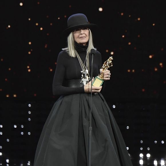 Diane Keaton reçoit un award pour l'ensemble de sa carrière à la 62ème cérémonie des "David di Donatello Awards" à Rome, le 21 mars 2018.
Crédit : Backgrid USA / Bestimage