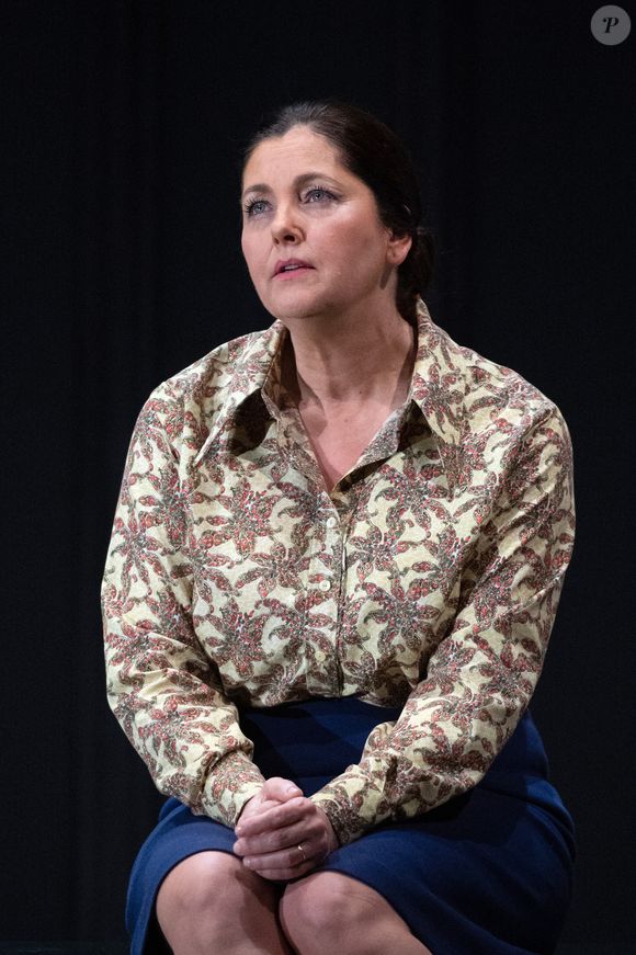 Exclusif. Cristiana Reali joue le rôle de Simone Veil lors de la pièce Simone Veil - Les Combats d'Une Effronterie dans le cadre du Festival Paroles Citoyennes à Paris, France, le 28 avril 2021. Photo by Aurore Marechal/ABACAPRESS.COM