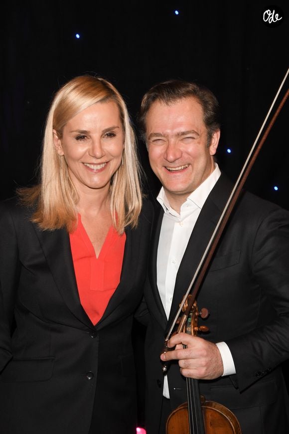 Laurence Ferrari et son mari Renaud Capuçon - Inauguration de la statue de cire de "Renaud Capuçon" au musée Grévin à Paris le 9 mars 2020.

© Coadic Guirec/Bestimage