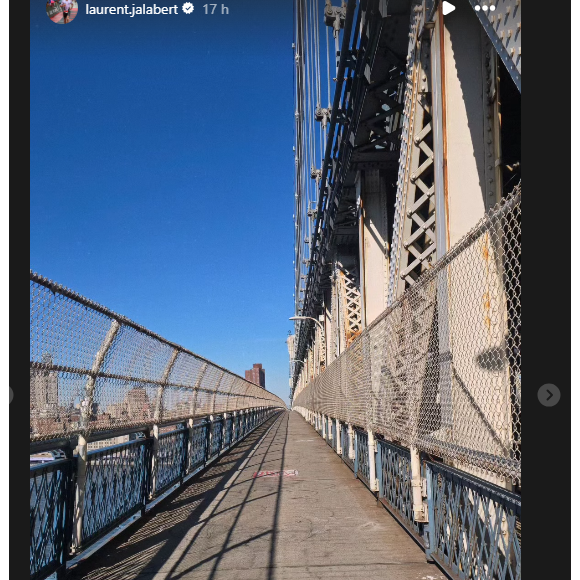 Laurent Jalabert en vacances à New-York avec sa compagne Marion