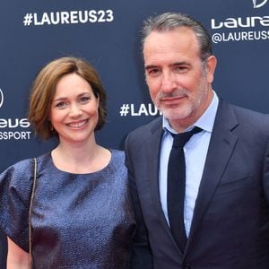 Jean Dujardin et sa femme Nathalie Péchalat - Red Carpet de la cérémonie " Laureus World Sports Awards" à Paris