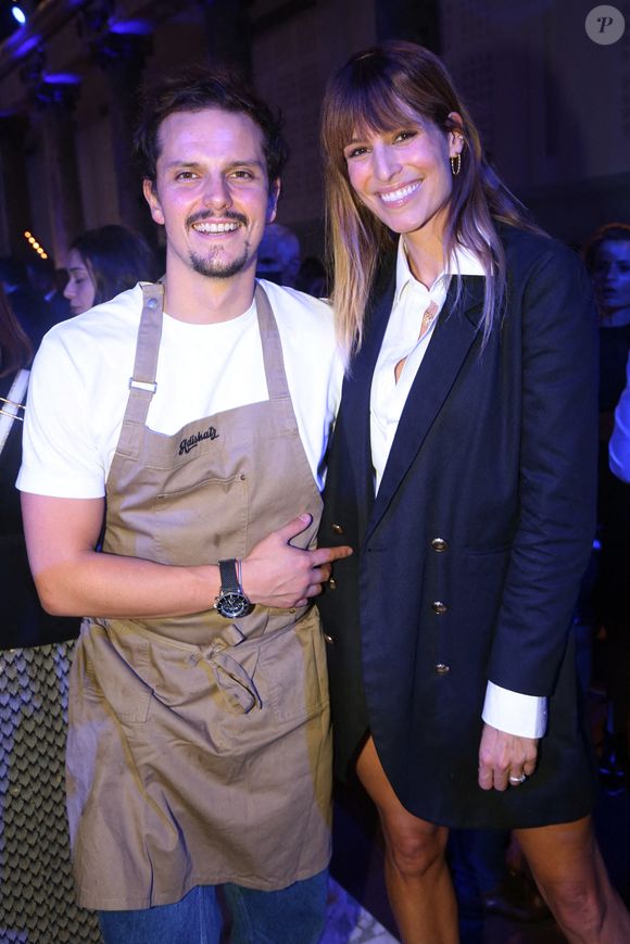 Juan Arbelaez et sa compagne Laury Thilleman - After Party 17ème Nuit du Rugby 2021 au Pavillon Cambon a Paris, France. Septembre 28, 2021. Photo by Jerome Domine/ABACAPRESS.COM