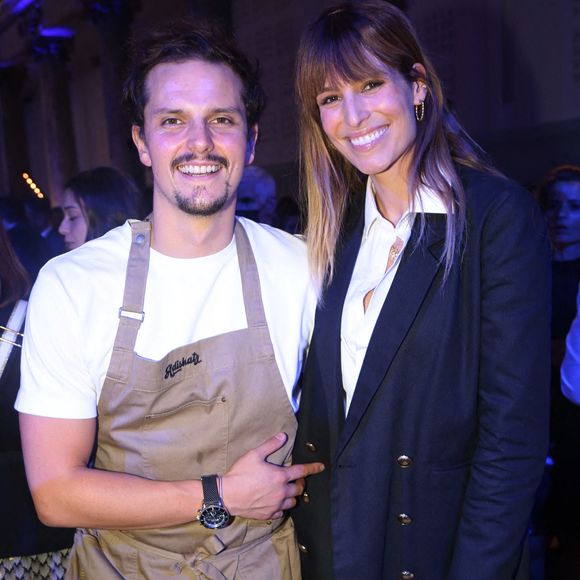 Juan Arbelaez et sa compagne Laury Thilleman - After Party 17ème Nuit du Rugby 2021 au Pavillon Cambon a Paris, France. Septembre 28, 2021. Photo by Jerome Domine/ABACAPRESS.COM