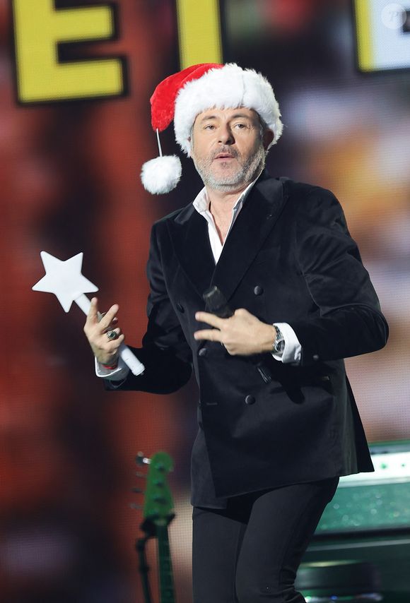 Exclusif - Jérôme Anthony lors du concert du gala de Noël de l'association Tout le monde contre le cancer fête ses 20 ans diffusé le 24 décembre sur M6 à l'Adidas Aren Porte de la Chapelle à Paris, France, le 4 décembre 2025. © Coadic Guirec/Bestimage