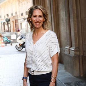 Maud Fontenoy à la cérémonie de remise des prix pédagogiques pour l'Océan de la Maud Fontenoy Foundation le 8 juin 2023 au cœur du magnifique Théâtre de l’Oeuvre. © Coadic Guirec / Bestimage