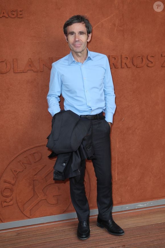David Pujadas au village lors des internationaux de tennis de Roland Garros à Paris le 8 juin 2018. © Cyril Moreau / Bestimage
