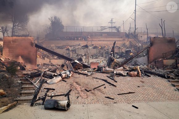 Illustrations des incendies qui ravagent le quartier de Pacific Palisades à Los Angeles, le 8 janvier 2025.
© Fernando Allende/Broadimage/Bestimage