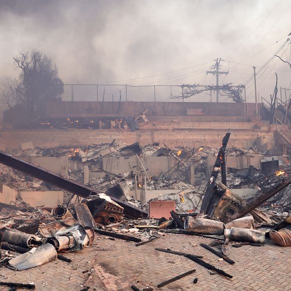 Illustrations des incendies qui ravagent le quartier de Pacific Palisades à Los Angeles, le 8 janvier 2025.
© Fernando Allende/Broadimage/Bestimage