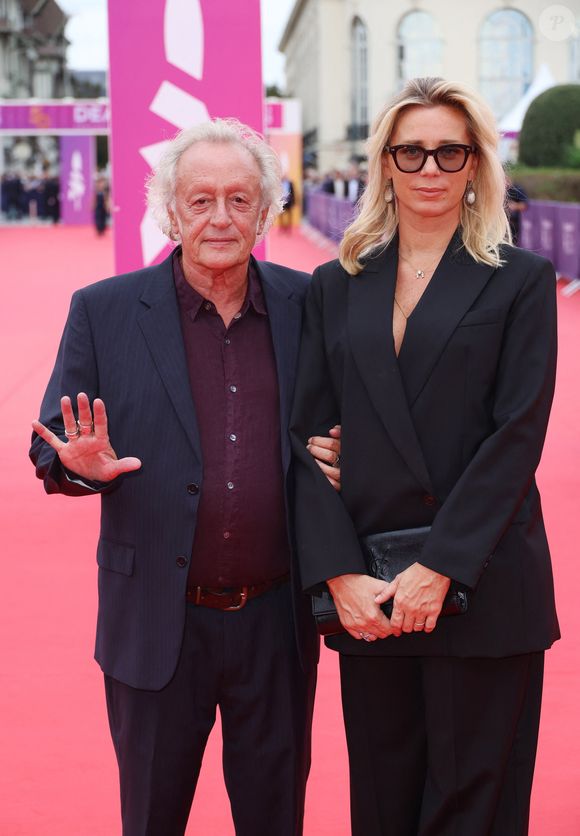 Didier Barbelivien et sa femme Laure - Arrivées à la soirée d'ouverture de la 50ème édition du Festival du Cinema Américain de Deauville, France, le 6 septembre 2024. © Denis Guignebourg/BestImage