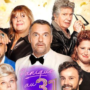 Exclusif - No Web - Lionnel Astier, Michèle Bernier, Arnaud Ducret, Tom Villa, Isabelle Nanty - Studio (Affiche) - Tournage de l'émission "Panique au 31", scénarisée par A.Ducret et T.Villa, réalisée par G.Leforestier, diffusée le 31 décembre 2024 sur TF1.
© Christophe Clovis / Bestimage
Une fiction coproduite par Jifé, Eléphant Story et 13.34 Productions  En coproduction avec TF1
Réalisée par G.Leforestier 
Écrite par A.Ducret et T.Villa

Arnaud (A.Ducret) est le patron d’une boîte de nuit qui lui a été légué par ses parents (M.Bernier et L.Astier). La boîte de nuit est au plus mal, la banquière (I.Nanty) veut la fermer. Mais Arnaud, dans un dernier élan, arrive à négocier une dernière soirée pour sauver son entreprise, le soir du réveillon du 31 décembre.  S’il réussit, son club pourra continuer, si non, la banquière en fera un parking dès le 2 janvier. Une soirée pour relever son plus grand défi au cours de laquelle Arnaud sera accompagné de toute son équipe et confronté aux clients les plus exigeants. La promesse d’une nuit blanche sur le dancefloor.