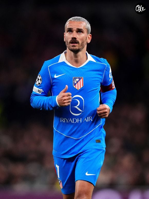 Le nom du cheval n’avait d’ailleurs rien d’anodin. Txope est le surnom donné par Griezmann à son épouse, Erika Choperena.

Antoine Griezmann, de l'Atlético de Madrid, lors du match retour des huitièmes de finale de la Ligue des champions de l'UEFA au Tottenham Hotspur Stadium, à Londres, mercredi 18 mars 2026.