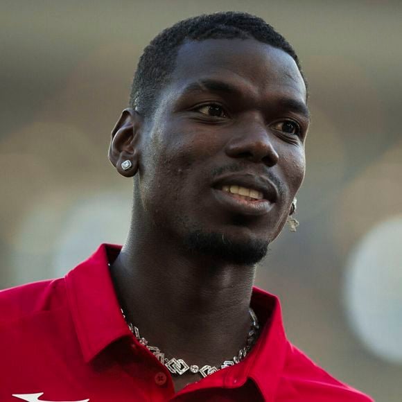 Paul Pogba de l'AS Monaco regarde avant le match de football amical entre l'AS Monaco et le FC Internazionale. 

©NicolCampox/Bestimage