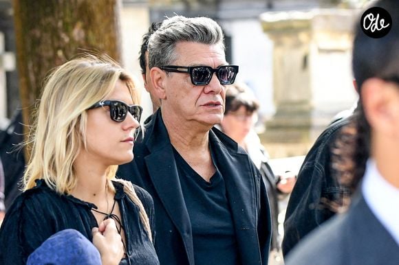 Marc Lavoine aux arrivées des obsèques de Catherine Ringer, la chanteuse des Rita Mitsouko, au cimetière de Montmartre, dans le 18ème arrondissement de Paris, France, le 19 septembre 2026. © Bestimage