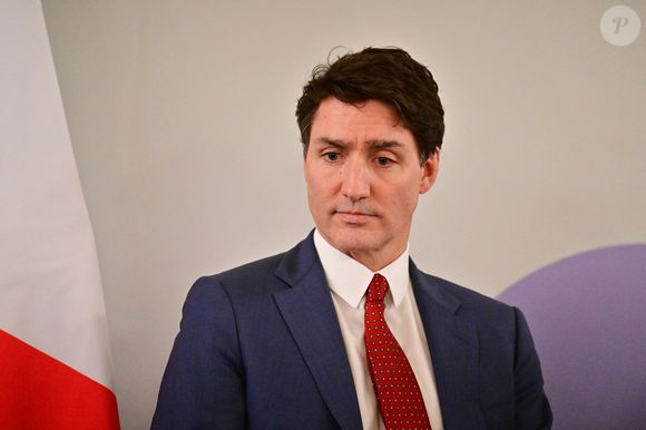 Justin Trudeau, premier ministre du Canada lors de la conclusion de la réunion sur le partenariat mondial pour l’intelligence artificielle au Quai d’Orsay à Paris le 9 février 2025

© Christian Liewig / Bestimage
