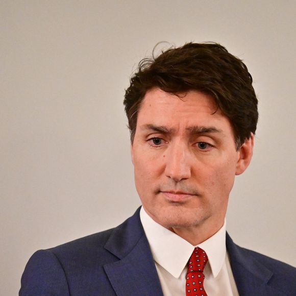 Justin Trudeau, premier ministre du Canada lors de la conclusion de la réunion sur le partenariat mondial pour l’intelligence artificielle au Quai d’Orsay à Paris le 9 février 2025

© Christian Liewig / Bestimage