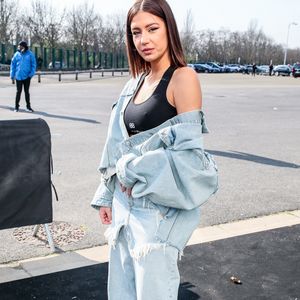 Exclusif - Adèle Exarchopoulos - Arrivées au défilé Balenciaga Automne/Hiver 2022/2023 lors de la Fashion Week de Paris au Bourget à Paris, France, le 6 mars 2022. © Da Silva-Perusseau/Bestimage