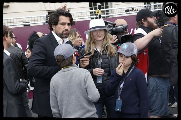 Consuelo Remmert et son compagnon Alexis Gurdjian à la 3ème édition du Grand Prix de Formula E de Paris "Paris ePrix", autour des Invalides, comptant pour le championnat FIA. Le 28 avril 2018 © Alain Guizard / Bestimage