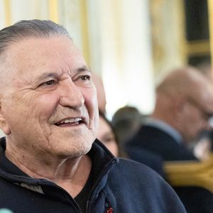 Jean-Marie Bigard - Rachida Dati remet à Chantal Ladesou les insignes de Chevalier de la Légion d'Honneur au ministère de la Culture à Paris le 2 février 2026.

© Cyril Moreau / Bestimage