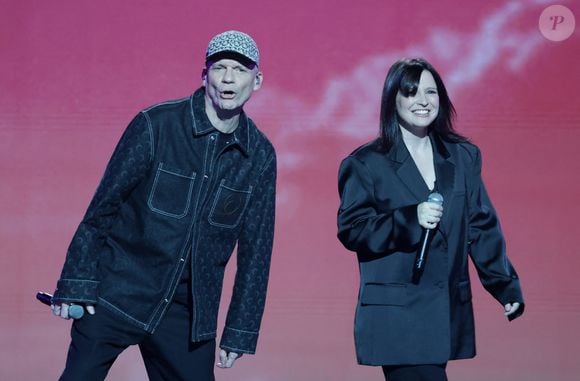 Exclusif - Gaetan Roussel et Anne Sila - Enregistrement du concert "Nos voix pour toutes", au profit de La fondation des femmes, à l'Adidas Arena à Paris, diffusée le 11 décembre sur TMC
© Coadic Guirec-Cyril Moreau / Bestimage