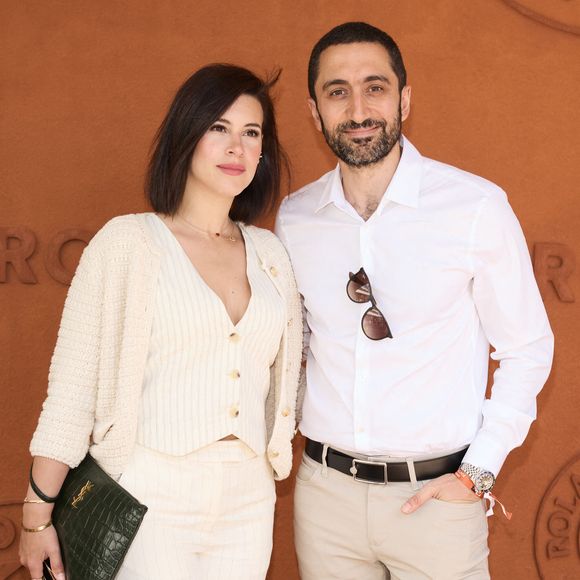 Jimmy Mohamed et sa femme Souailla au village lors des Internationaux de France de tennis de Roland Garros 2024, à Paris, France, le 26 mai 2024.
© Jacovides-Moreau/Bestimage
