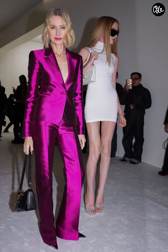 Naomi Watts et Kai Schreiber assistent à Gucci Le défilé de mode The Store pendant la Milan Fashion Week Womenswear Printemps/Été 2027 le 25 septembre 2026 à Milan, en Italie. © Lucia Sabatelli / Bestimage