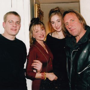 Archive - portrait - Guillaume, Elisabeth et Gérard Depardieu