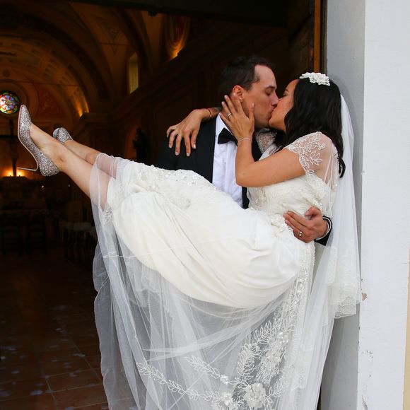 Exclusif - Mariage religieux en l'église de Villanova d'Alizée et Grégoire Lyonnet, Villanova, le 18 juin 2016. Olivier Huitel - Olivier Sanchez / Bestimage - Crystal