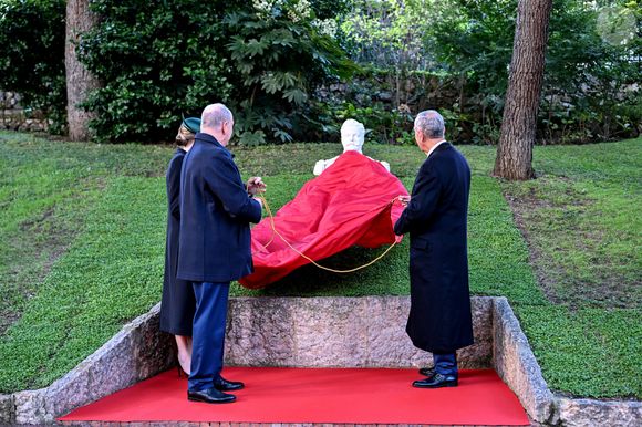 Le prince Albert II de Monaco et la princesse Charlene ont accueilli le président portugais Marcelo Rebelo de Sousa dans le cadre d'une visite d'Etat en Principauté, le 20 novembre 2025. © Bruno Bebert/Bestimage