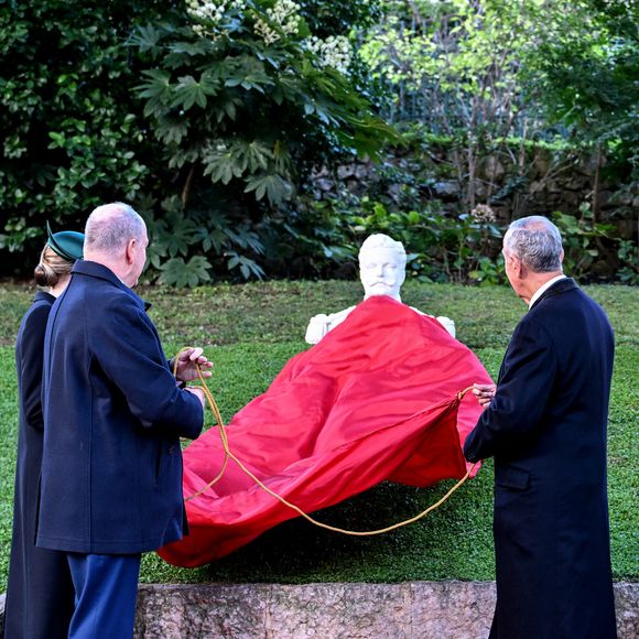Le prince Albert II de Monaco et la princesse Charlene ont accueilli le président portugais Marcelo Rebelo de Sousa dans le cadre d'une visite d'Etat en Principauté, le 20 novembre 2025. © Bruno Bebert/Bestimage