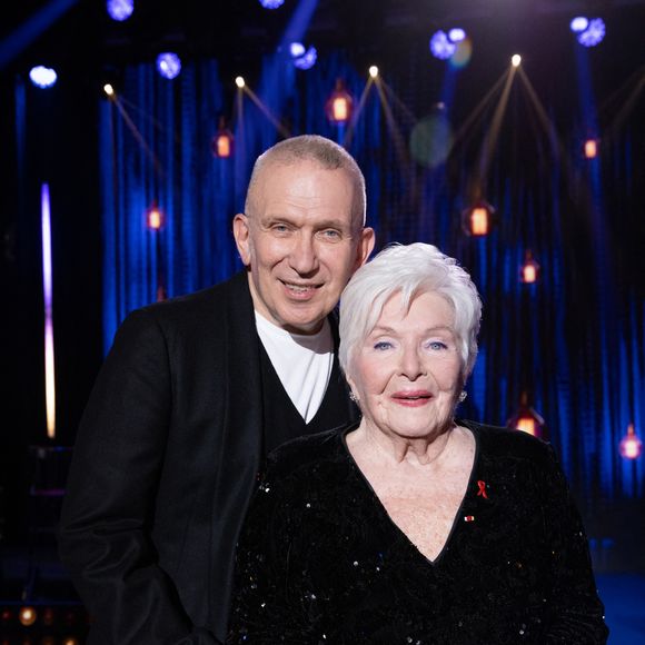 Exclusif - Jean-Paul Gaultier, Line Renaud - Enregistrement de l'émission "Sidaction, ensemble contre le Sida - Merci Line" au Paradis Latin à Paris, qui sera diffusée le 27 mars sur France 2. Le 1er mars 2021.  
© C.Guirec-C.Moreau / Bestimage