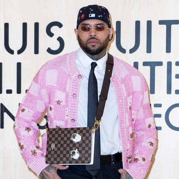 Chris Brown - Photocall du Défilé de mode Louis Vuitton Collection Hommes Automne Hiver Printemps-Été dans le cadre de la Fashion Week de Paris, France, le 20 janvier 2026.
 
© Olivier Borde / Bestimage