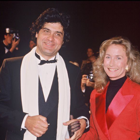 Brigitte Fossey et son mari lors d' une soiree au festival de Cannes en 1989. ©Angeli-Rindoff/Bestimage