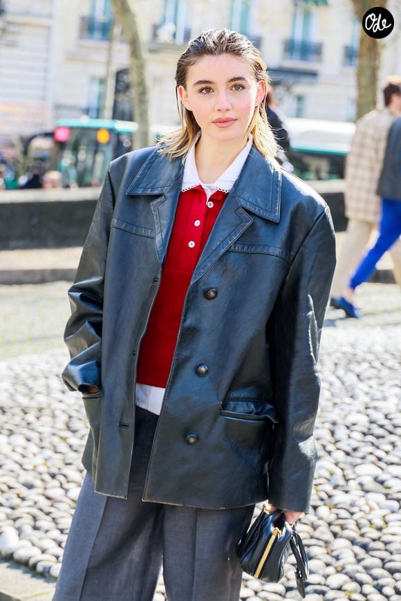 Vittoria de Savoie aux arrivées au défilé Miu Miu Collection Femme Prêt-à-Porter Automne/Hiver 2026-2027 lors de la Fashion Week de Paris (PFW) au palais d'lena conseil Economique, social et environnemental, à Paris, France, le 10 mars 2026. © Denis Guignebourg/Bestimage