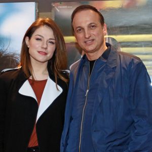 Exclusif - Emilie Dequenne et son mari Michel Ferracci à l'UGC des Halles le 20 février 2017 pour la présentation du film de L Belvaux "Chez nous". © Jean-Marc Lhomer/Bestimage