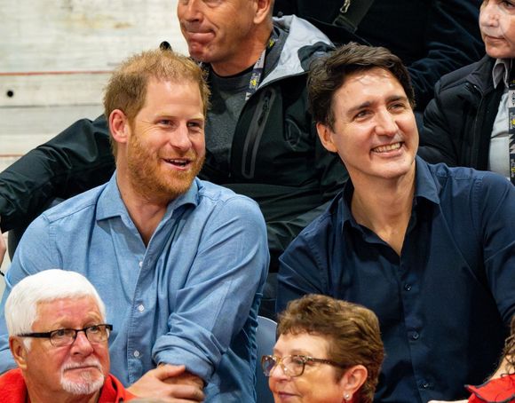 Justin Trudeau et le Prince Harry durant les Invictus Games. Photo par Backgrid USA / Bestimage