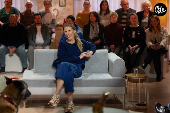 Agathe Lecaron sur plateau de l'émission "Animalement Vôtre" présentée par Bernard Montiel et diffusée le 1er mars 2026 sur France 3, à Paris, France, le 13 janvier 2026. © Julien Sarkissian/Bestimage