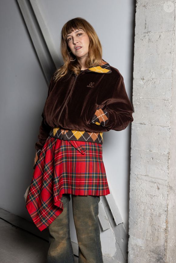 Daphné Bürki au front row du défilé Egonlab Collection Homme Prêt-à-Porter Automne/Hiver 2024 lors de la Fashion Week de Paris (PFW), au Palais de Tokyo, à Paris, France, le 17 jhanvier 2024. © Jeremy Melloul/Bestimage