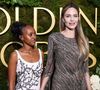 La jeune femme fraîchement diplômée n'hésite plus à prendre position et décrit Angelina Jolie comme étant une femme "forte, généreuse et inspirante".

Zahara Marley Jolie et sa mère Angelina Jolie arrivent à la 82ème cérémonie des Golden Globes qui se tient à l'hôtel Beverly Hilton le 5 janvier 2025 à Beverly Hills, Los Angeles, Californie, États-Unis