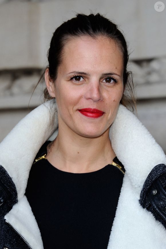 Laure Manaudou assistant au défilé de la collection Prêt-à-porter automne-hiver 2014/2015 de Guy Laroche qui s'est tenu au Grand Palais à Paris, France, le 26 février 2014. Photo by Aurore Marechal/ABACAPRESS.COM