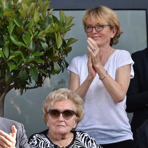 Inauguration de la rue Jacques et Bernadette Chirac, par la femme de l'ancien président de la République, Bernadette Chirac (en fauteuil roulant) et sa fille Claude, à Brive-la-Gaillarde. Le 8 juin 2018 @AGENCE / BESTIMAGE