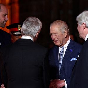 Le roi Charles III et le prince de Galles assistent à l'événement Countdown to Cop30, organisé conjointement par le Natural History Museum et le gouvernement britannique au London Museum. Cet événement rassemble les acteurs de la lutte contre le changement climatique et la perte de la nature, en amont du sommet de la Cop30 qui se tiendra à Belém, au Brésil, en novembre. Jeudi 9 octobre 2025. Photo par Henry Nicholls/PA Wire/ABACAPRESS.COM