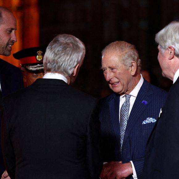 Le roi Charles III et le prince de Galles assistent à l'événement Countdown to Cop30, organisé conjointement par le Natural History Museum et le gouvernement britannique au London Museum. Cet événement rassemble les acteurs de la lutte contre le changement climatique et la perte de la nature, en amont du sommet de la Cop30 qui se tiendra à Belém, au Brésil, en novembre. Jeudi 9 octobre 2025. Photo par Henry Nicholls/PA Wire/ABACAPRESS.COM