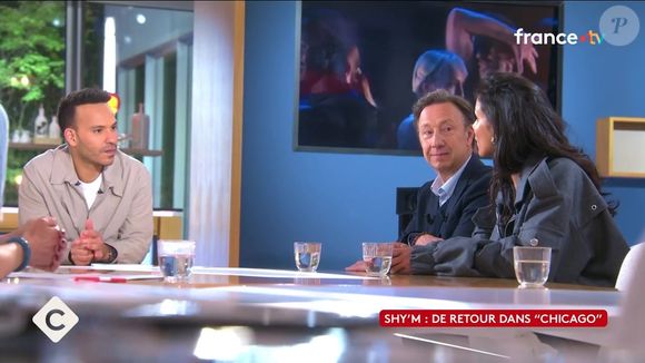 Capture d'écran de C à Vous sur France 5, avec Shy'm, samedi 18 avril.