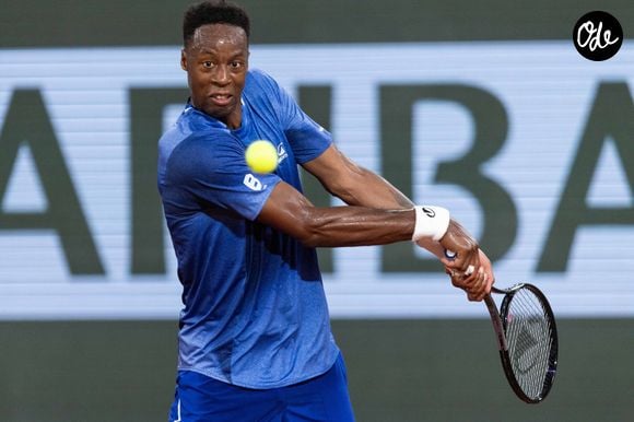 Gaël Monfils - Gaël Monfils joue et perd son dernier match face à Hugo Gaston lors des internationaux de tennis de Roland Garros à Paris le 25 mai 2026. © Moreau / Jacovides / Bestimage