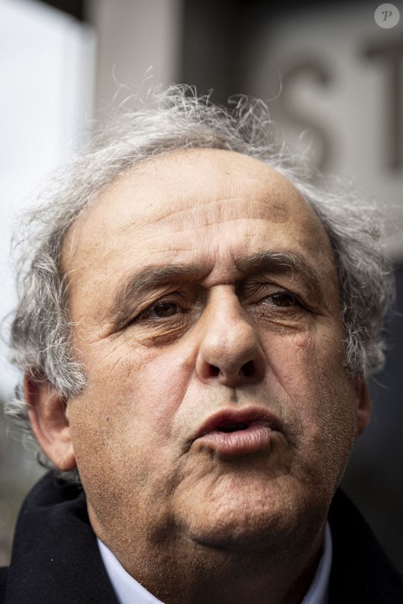Michel Platini - M.Platini et S.Blatter, l’ancien président de la Fifa, acquittés en appel dans l'affaire des "deux millions de francs suisses" à Muttenz (Suisse), le 25 mars 2025. 
© Elyxandro Cegarra / Bestimage