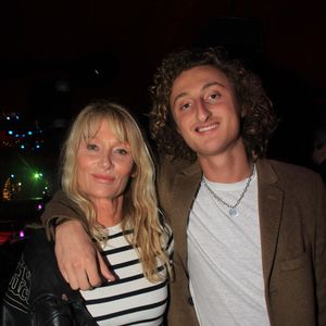 Exclusif - Isabelle Camus et son fils Joalukas Noah - People à l'after au Pink à Paris, à l'occasion des 20 ans du club. Le 16 novembre 2023. (BALDINI / BESTIMAGE).