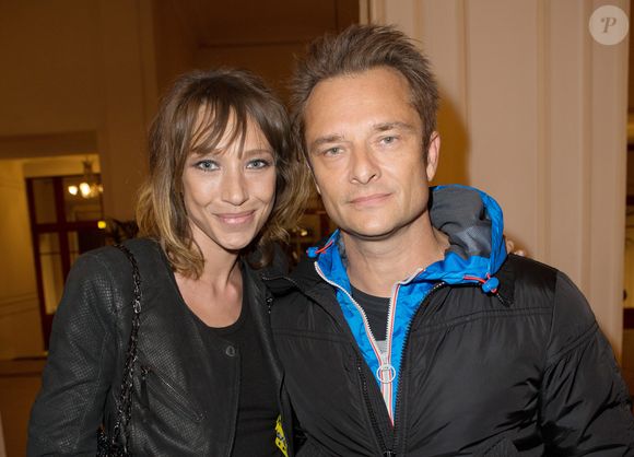 Exclusif - Laura Smet et David Hallyday - People au Theatre de Paris pour les 70 ans de Johnny Hallyday. Le 15 juin 2013