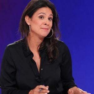 Apolline de Malherbe lors de la conférence de presse de rentrée BFM TV. - RMC du groupe Altice France à Paris, France, le 31 août 2023. © Coadic Guirec/Bestimage