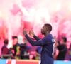 De nombreux proches des joueurs avaient fait le déplacement pour les soutenir.

BUDAPEST, HONGRIE - 30 MAI 2026 : Ousmane Dembele du Paris Saint-Germain F.C. marque sur le point de penalty et égalise lors du match de la finale de la Ligue des champions de l'UEFA 2026 entre le Paris Saint-Germain F.C. et Arsenal F.C. à la Puskas Arena le 30 mai 2026 à Budapest, en Hongrie. © SPP / PsnewZ / Bestimage